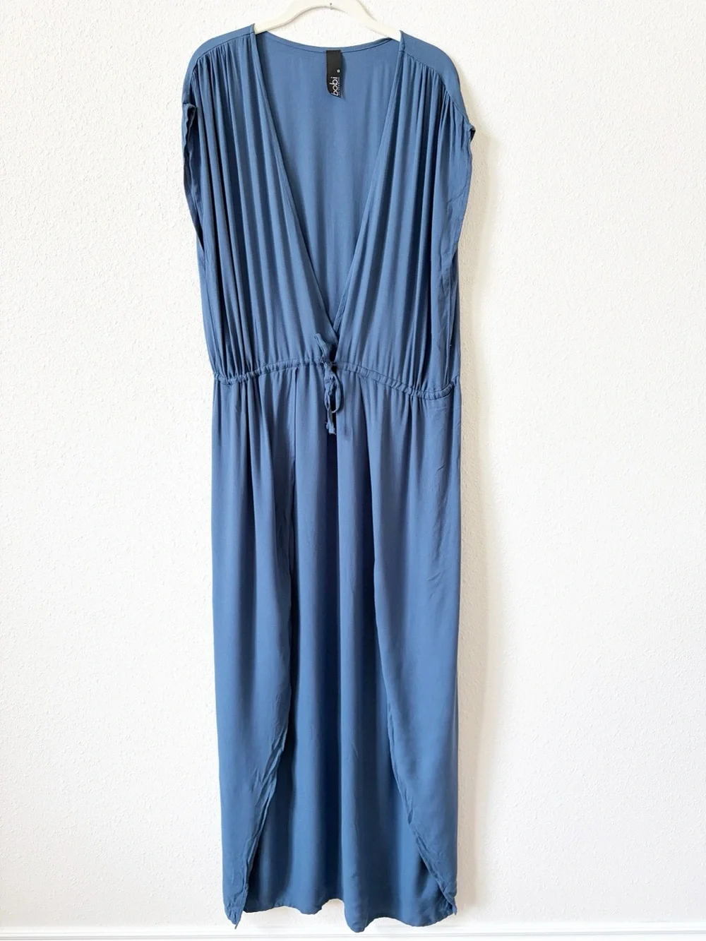 Bobi Los Angeles Maxi Cover Up Dress Blue Size Small Bohemian Beach
